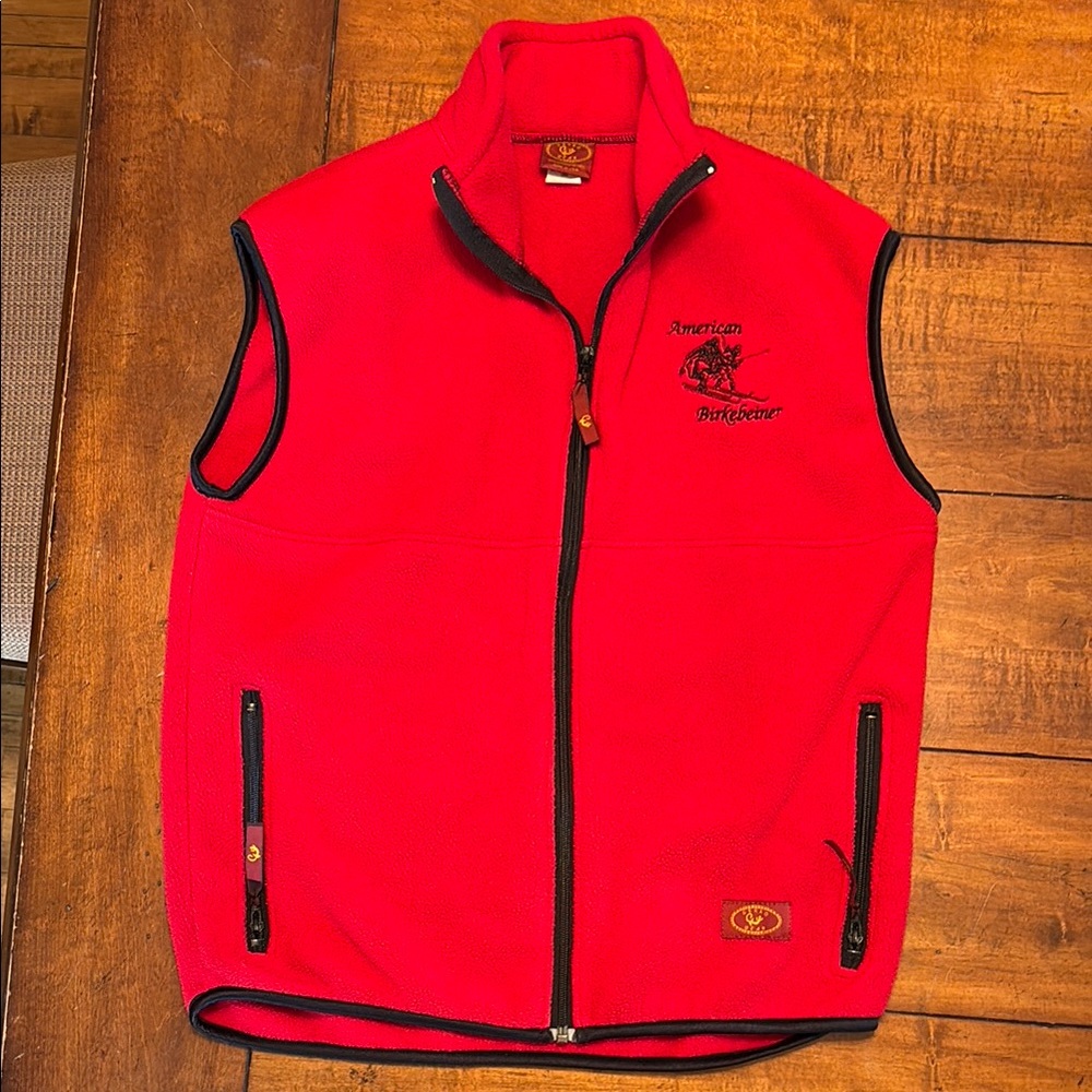 Gecko Gear Vintage Birkebeiner Red Fleece Vest